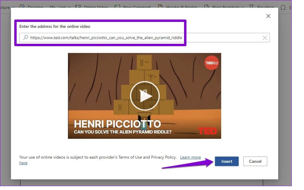 چگونه در ورد فیلم بگذاریم 13