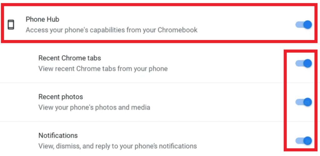 نحوه اتصال تلفن به Chromebook با استفاده از Phone Hub6