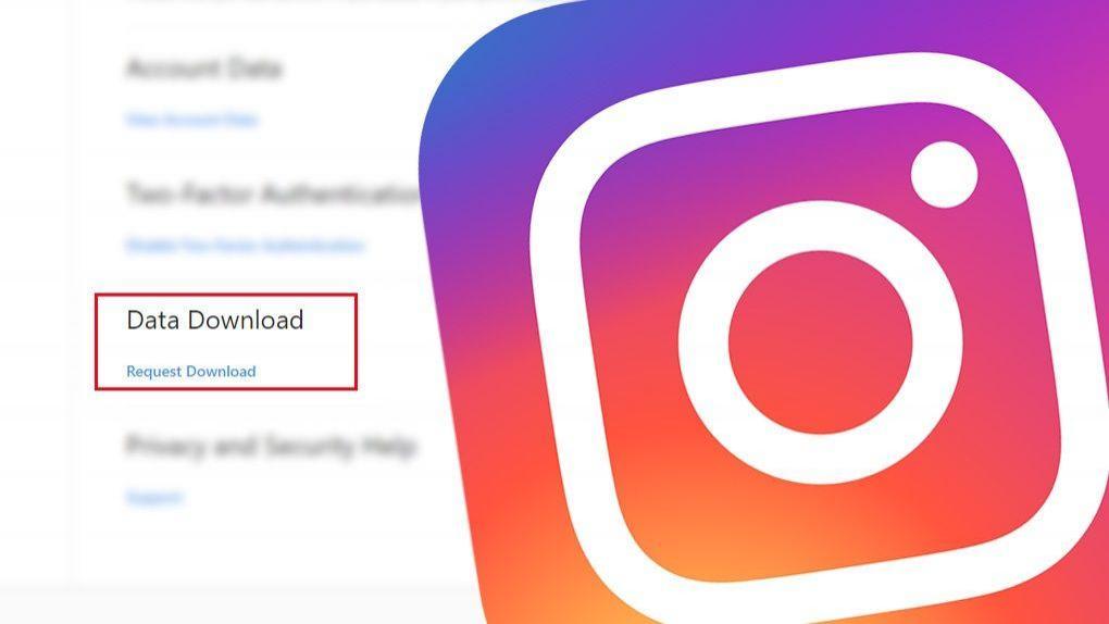 دانلود دیتا اینستاگرام یکجا با data Download برای مشاهده اطلاعات