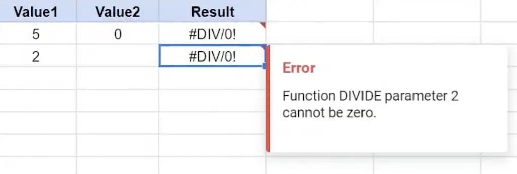 رایج ترین خطاهای تجزیه فرمول در Google Sheets 2