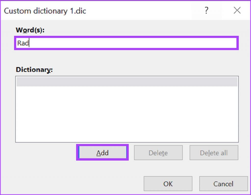 نحوه افزودن کلمات به فرهنگ لغت مایکروسافت ورد سفارشی 