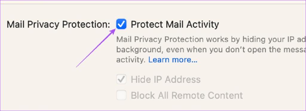  بررسی تنظیمات حریم خصوصی برنامه ایمیل
