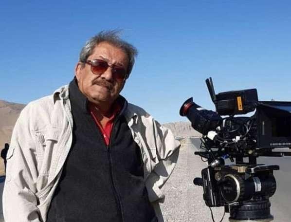 عکس مسعود رشیدی  در صحنه فیلمبرداری