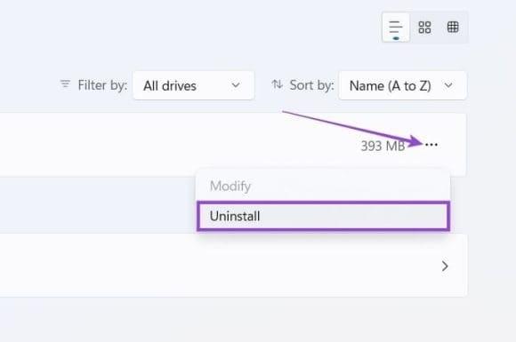 نحوه حذف OneDrive در ویندوز 11 4