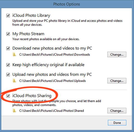 نحوه استفاده از اشتراک گذاری عکس iCloud در رایانه ویندوز3