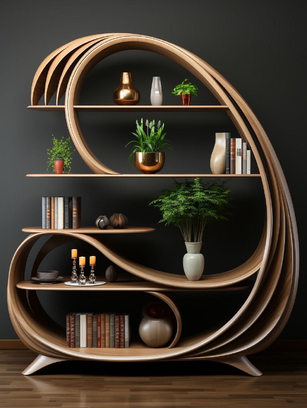 مدل استند چوبی مدرن  4