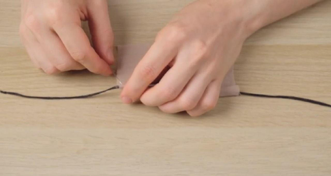 دوخت یک تی&zwnj; بگ از پارچهٔ موسلین (ململ) 2