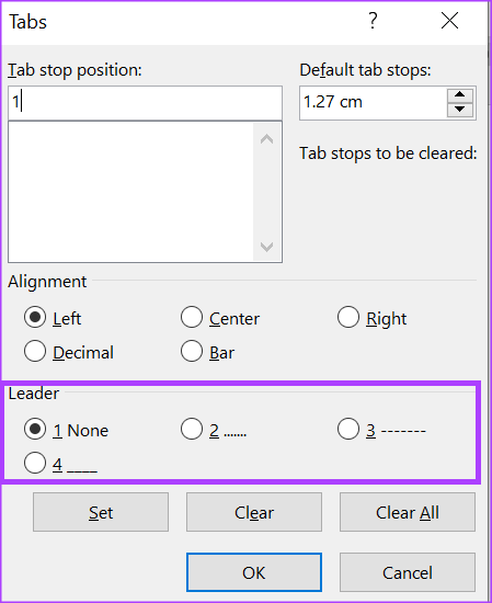 نحوه ایجاد یک TAB STOP با استفاده از راه‌انداز جعبه گفتگوی پاراگراف6