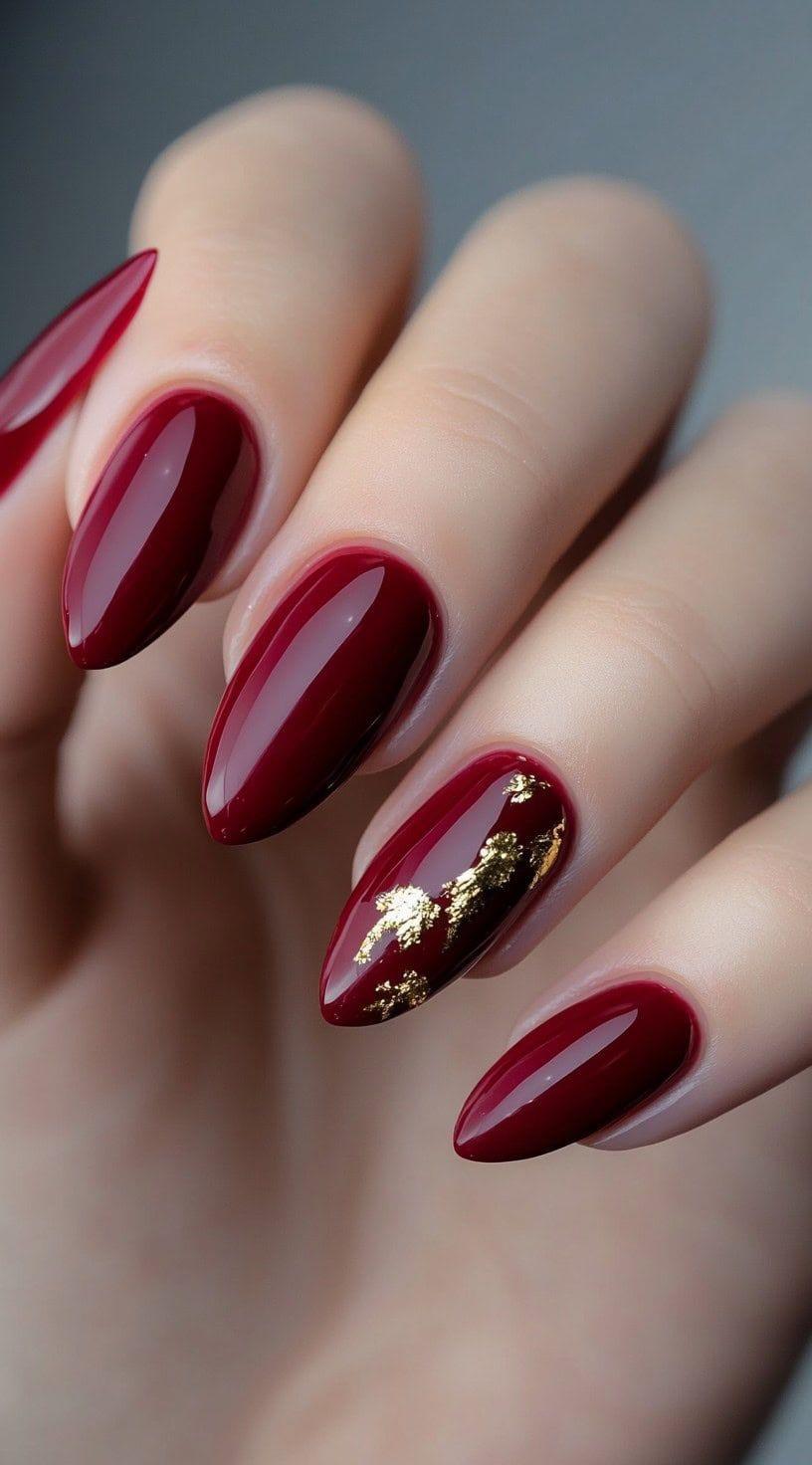 مدل ناخن کروم قرمز 4