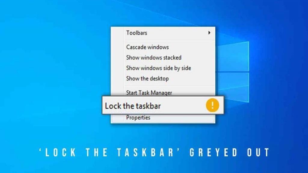 رفع غیر فعال و خاکستری بودن قفل کردن نوار وظیفه (Lock The Taskbar)