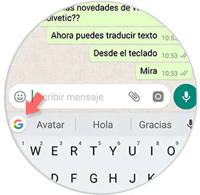 از Gboard برای ترجمه پیام های WhatsApp استفاده کنید2