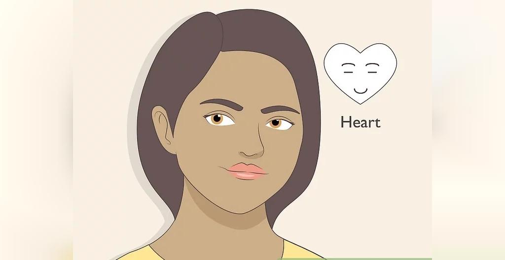صورت قلبی شکل چگونه است