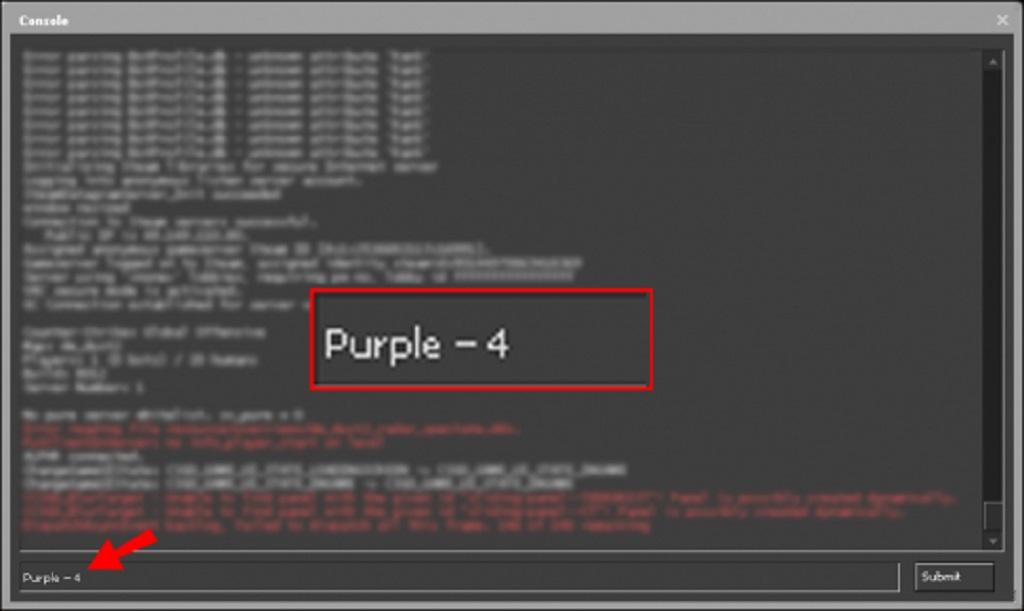 کدهای رنگی HUD در CSGO: بنفش