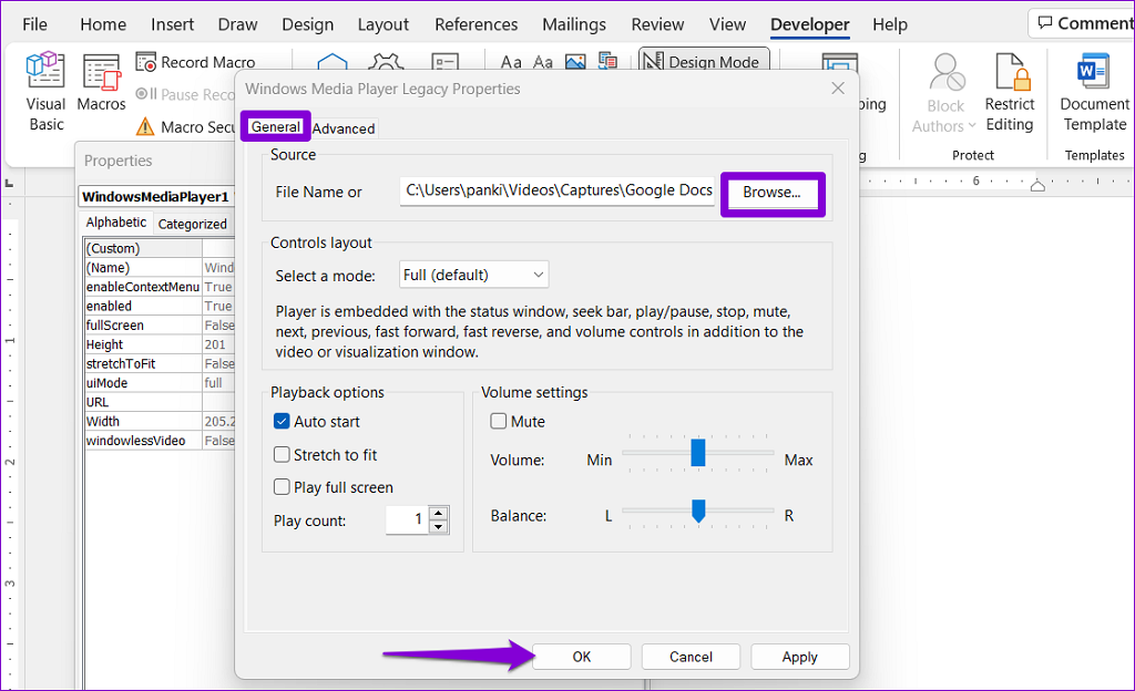 چگونه در ورد فیلم بگذاریم 10