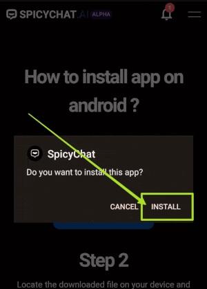 نحوه نصب SpicyChat بر روی اندروید