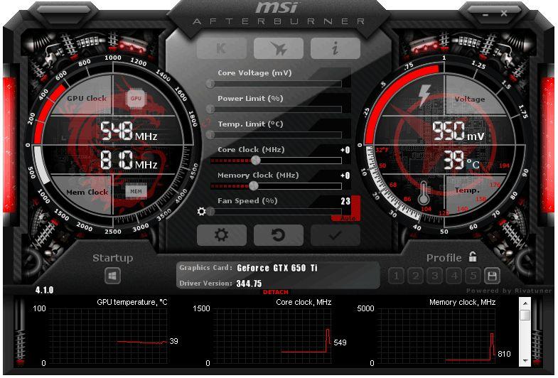 دانلود برنامه بنچمارک رایگان MSI Afterburner