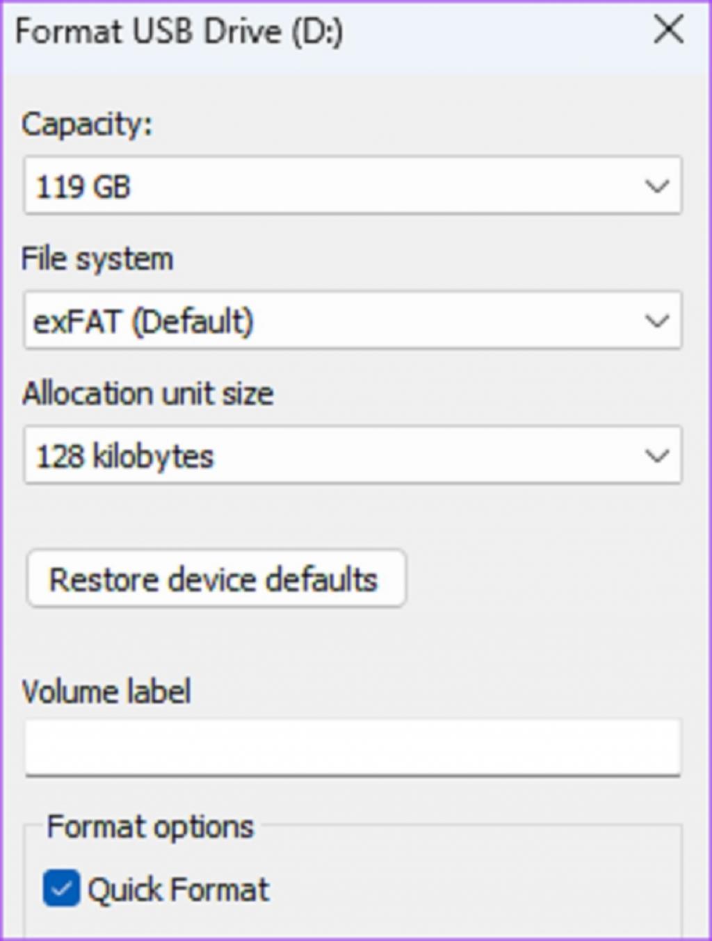 فرمت کارت SD با استفاده از File Explorer