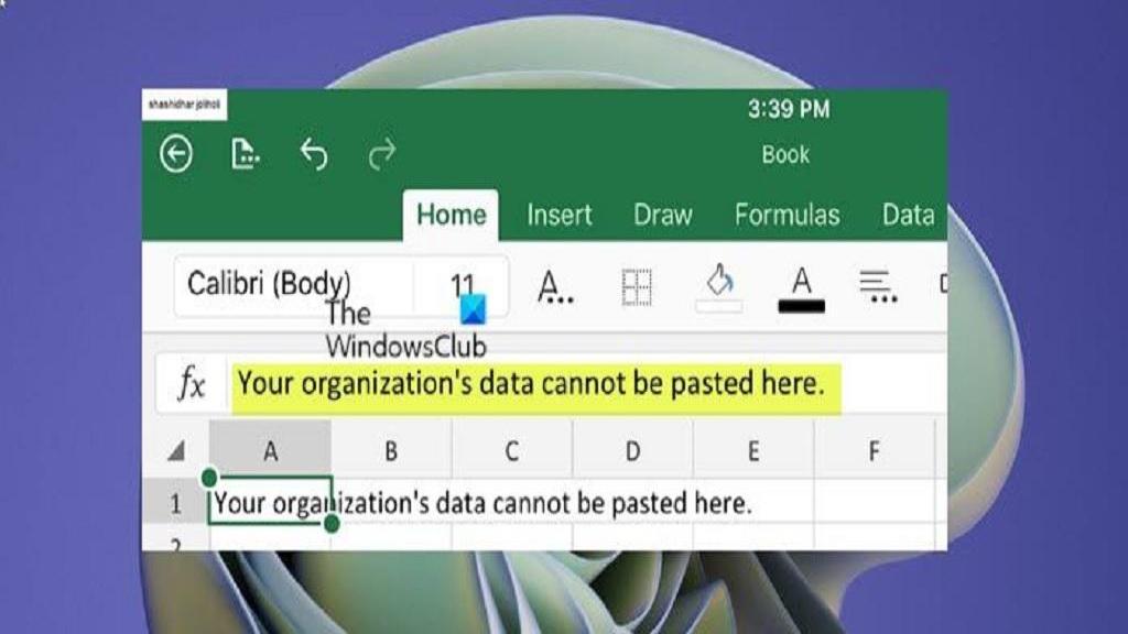 رفع خطای organization’s data cannot be pasted؛ کپی و پیست نکردن داده