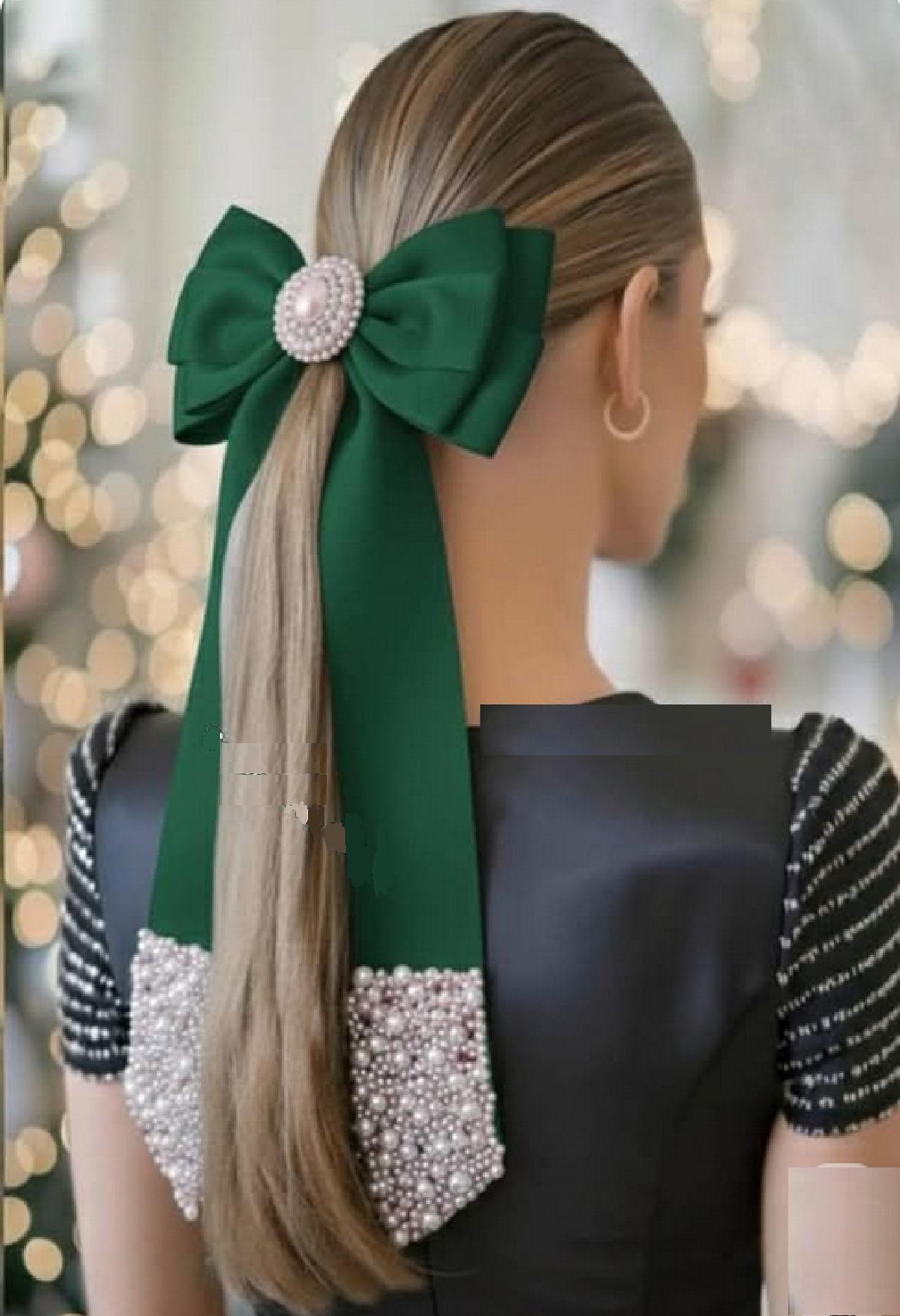 پاپیون رنگ سبز برای اکسسوری یلدایی