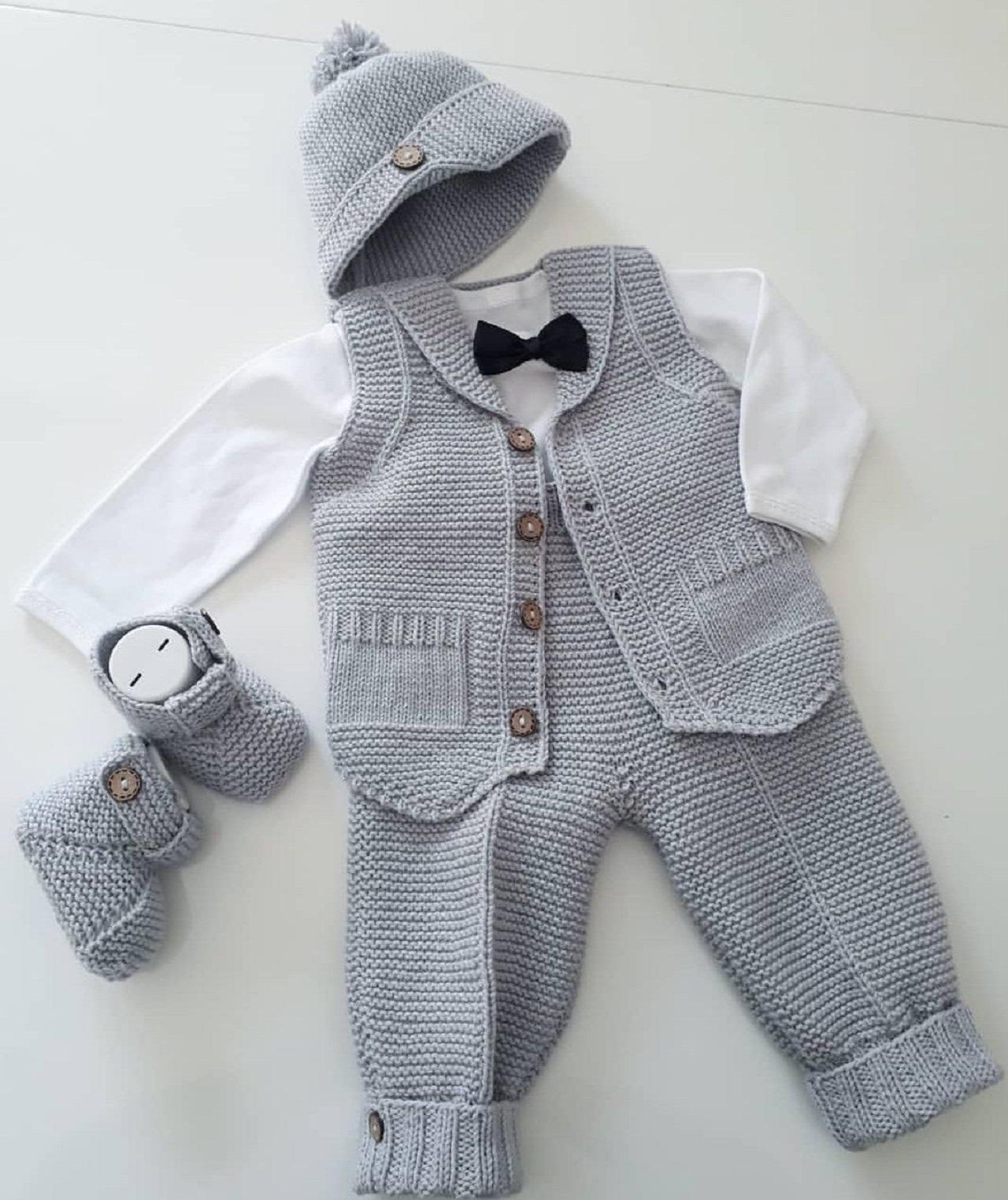 مدل بافت سرهمی نوزاد ساده و شیک 2