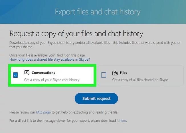 نحوه ذخیره یک چت متنی در اسکایپ 11