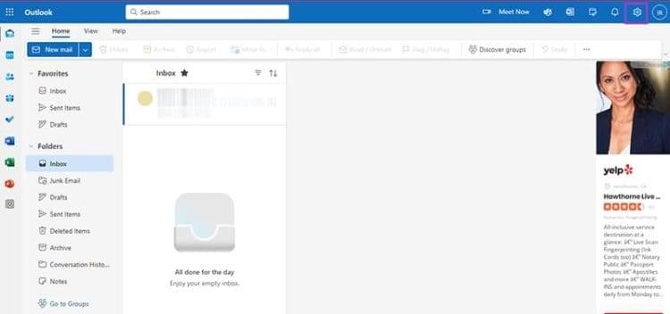نحوه لغو ارسال نامه Outlook 10