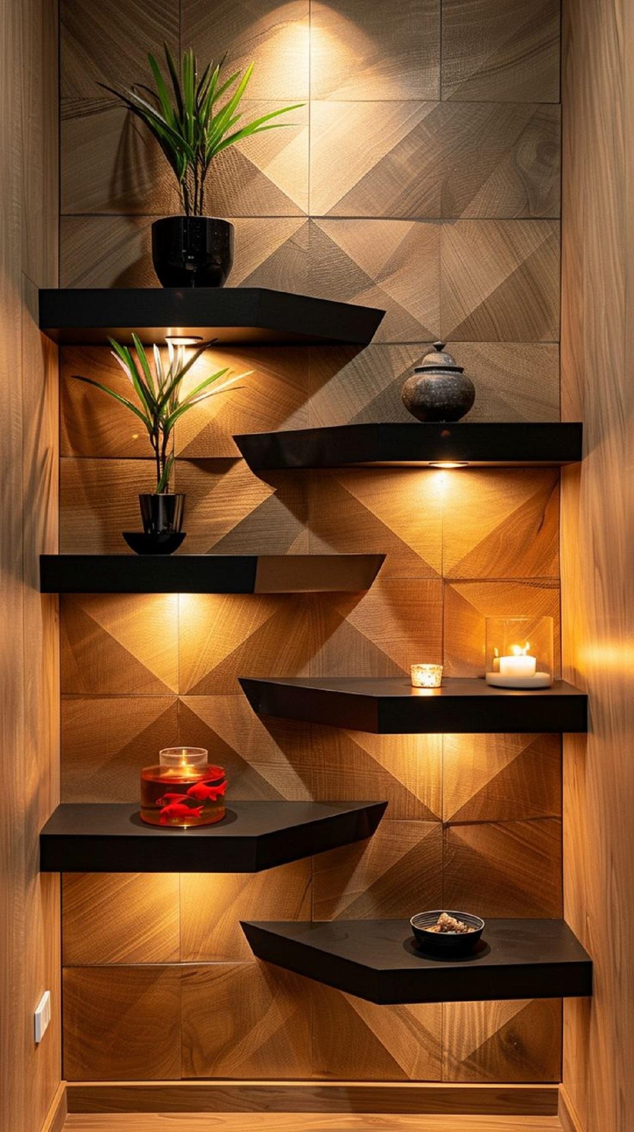 مدل شلف دیواری شیک&nbsp; 2