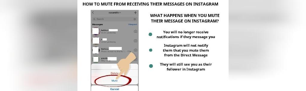 معنی mute message در اینستاگرام