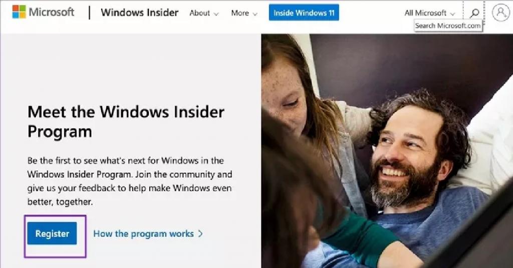 از وب سایت Windows Insider Program استفاده کنید