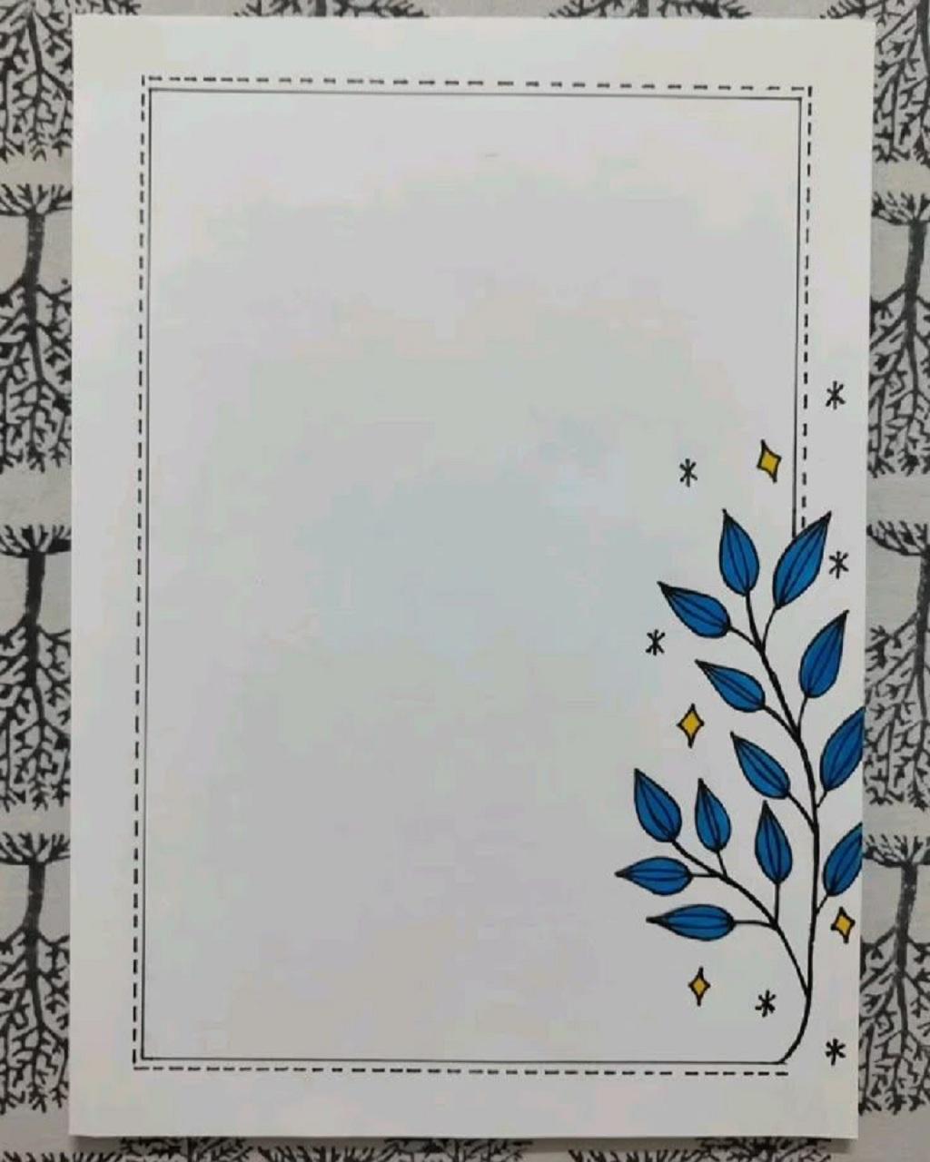 نقاشی حاشیه دفتر مشق جدید آسان3