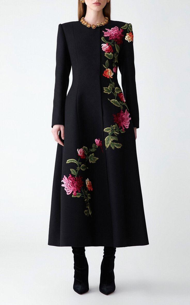 مدل مانتو ژاکارد مشکی مجلسی بلند 2