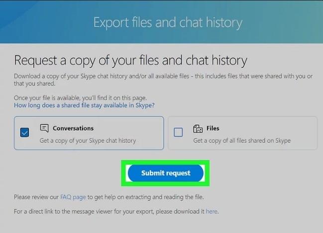 نحوه ذخیره یک چت متنی در اسکایپ 12