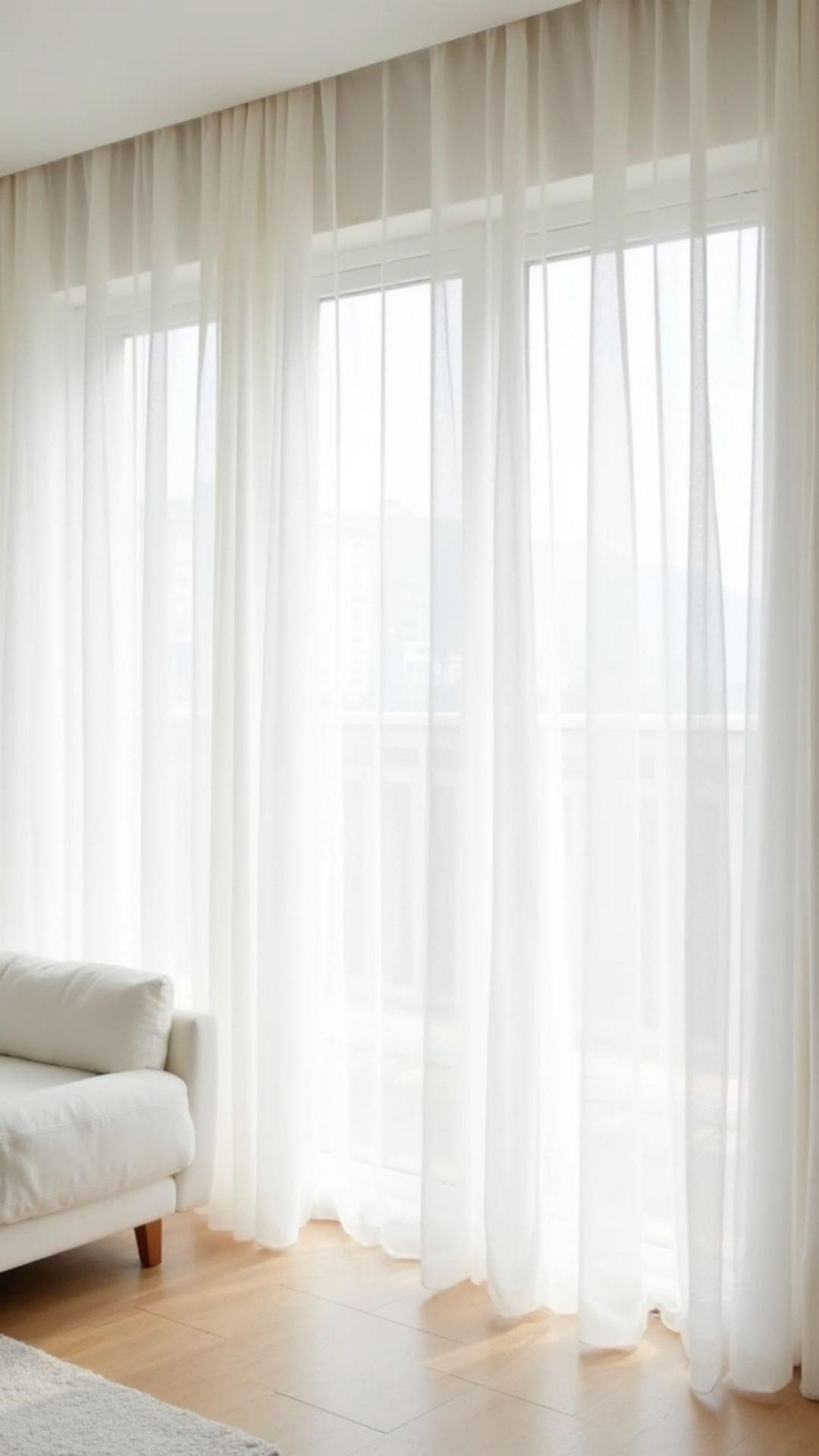 مدل پرده پذیرایی ساده حریر 3