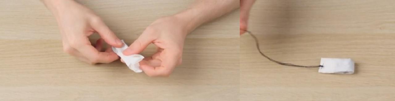 تا زدن فیلتر قهوه برای ساخت تی&zwnj; بگ 4