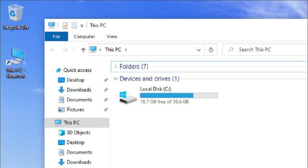 نمایش This PC (My Computer) از طریق سطل زباله 2