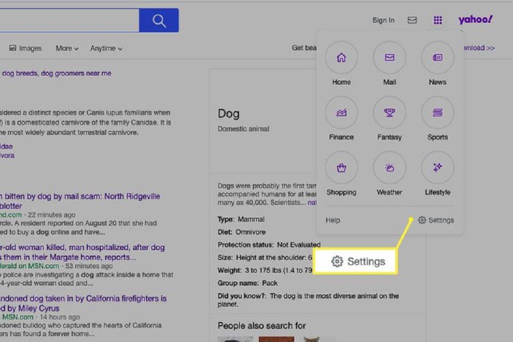 چگونه SafeSearch یاهو (Yahoo!) را خاموش کنیم 3