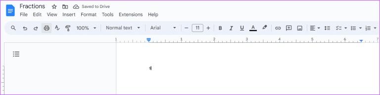 نحوه نوشتن کسر در Google Docs