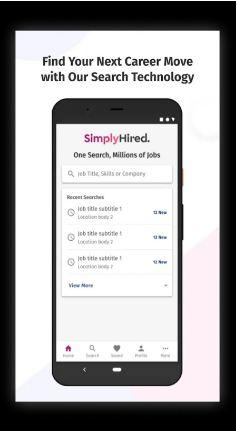 بهترین اپلیکیشن فریلنسر: simply Hired