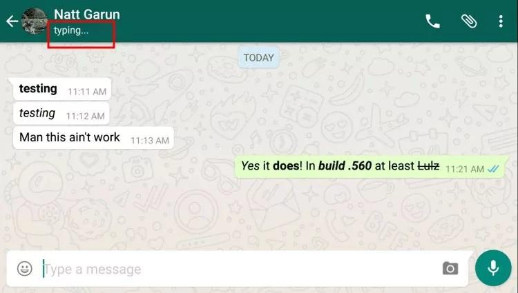نحوه فهمیدن انلاین بودن افراد در واتس اپ 4