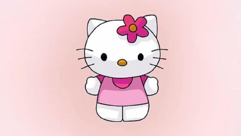 آموزش طرز کشیدن نقاشی کیتی کودکانه (Hello Kitty) آسان و زیبا مرحله به مرحله