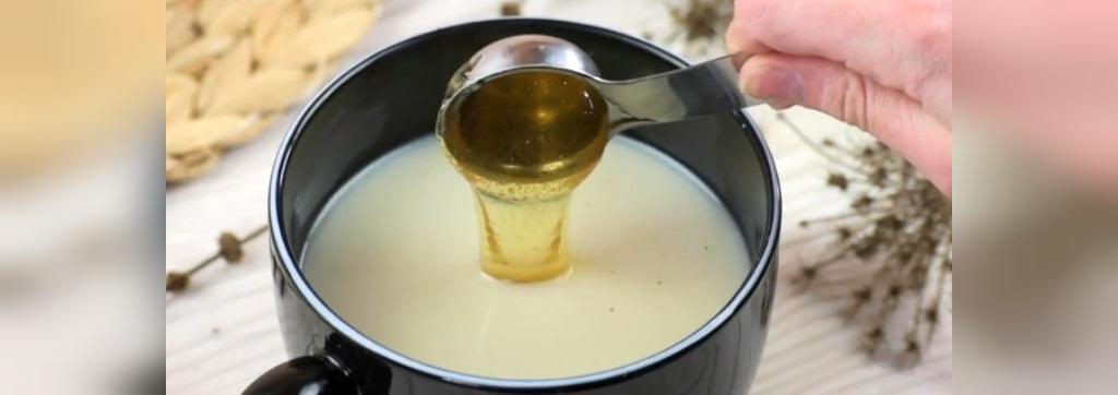 عسل را به شیر چای اضافه کنید