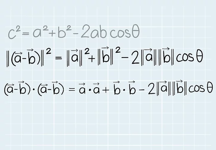 فرمول یافتن زاویه بین دو بردار17