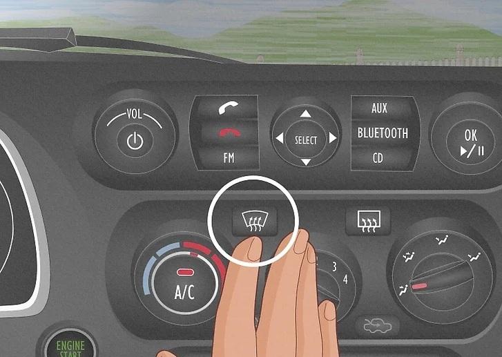 نحوه‌ی استفاده از یخ‌زدای خودرو 1