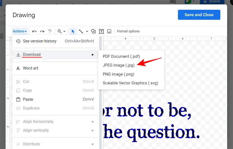 چگونه Word Art را از Google Docs دانلود کنیم؟3