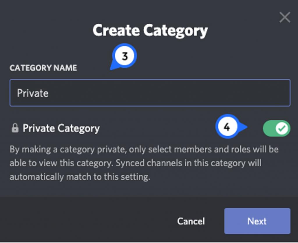نحوه ایجاد یک دسته بندی خصوصی در دیسکورد