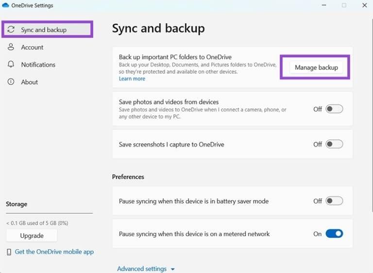 نحوه جلوگیری از همگام‌سازی یک پوشه توسط OneDrive 3