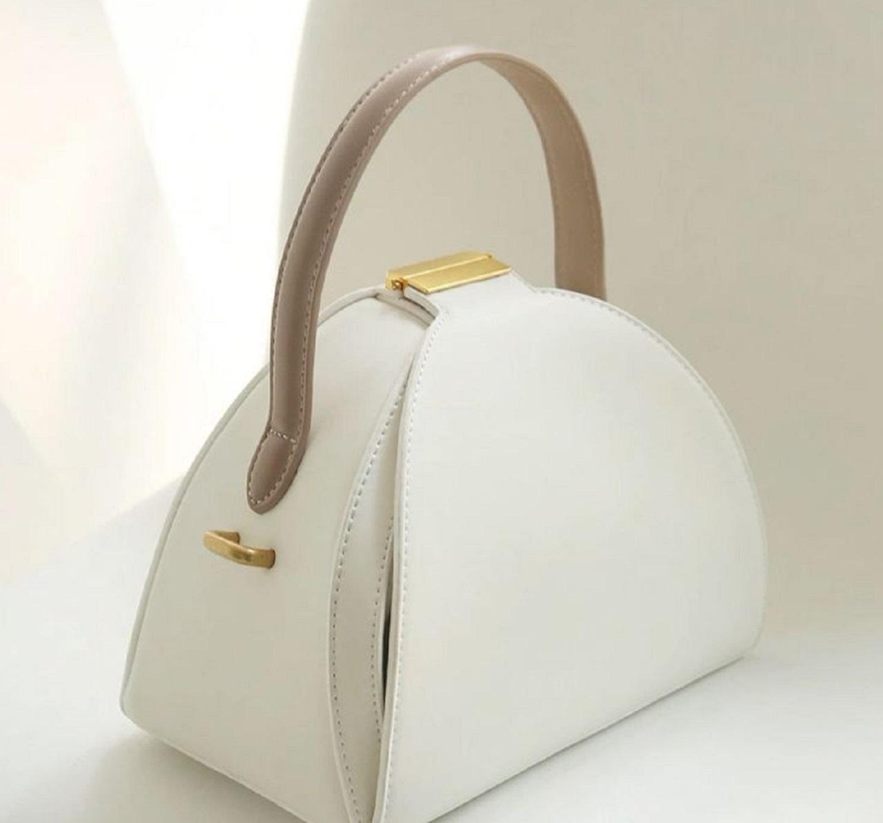 مدل کیف مجلسی زنانه چرم سفید 1