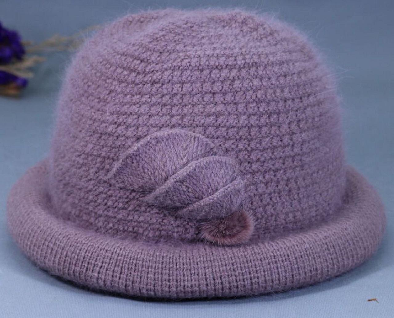 مدل کلاه بافتنی دخترانه ساده و شیک5