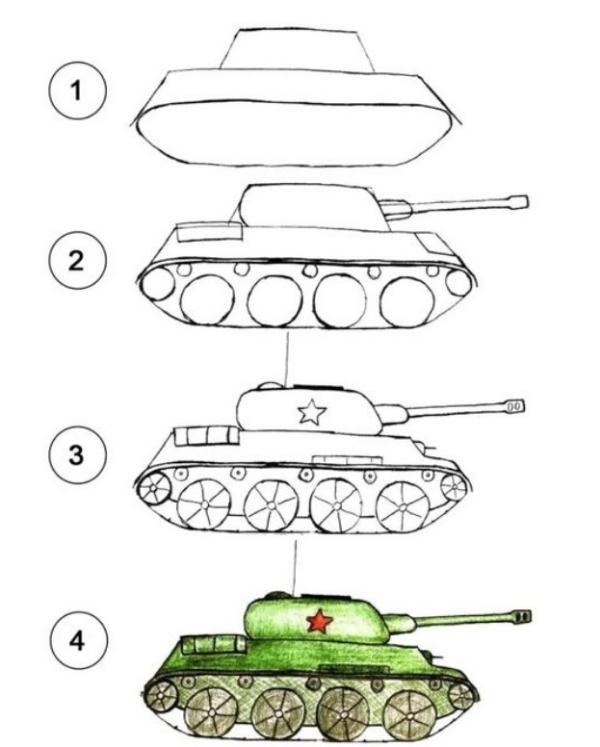 نقاشی روز ارتش برای رنگ آمیزی 13