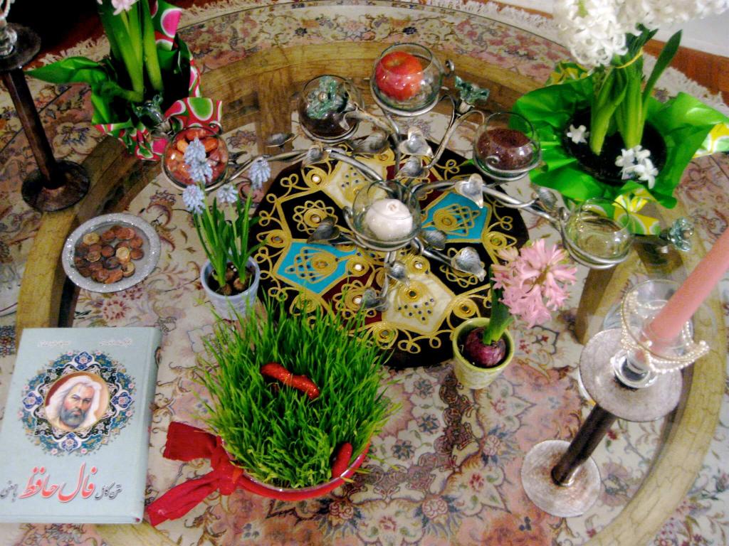 تزیین میز عید نوروز ساده16